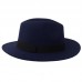 Vintage Lady s Wide Brim Wool Felt Hat Floppy Felt Bowler Fedora Cloche Cap  eb-64032901